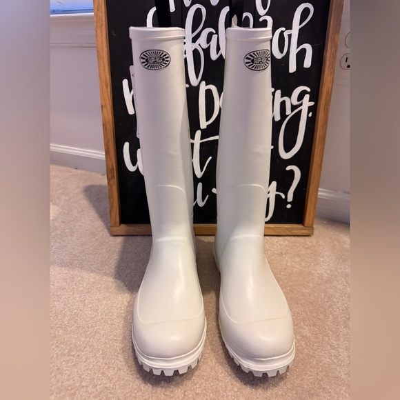 SUPERGA WOMENS 799 RUBBER BOOTS LETTERING WHITE - Picture 8 of 11